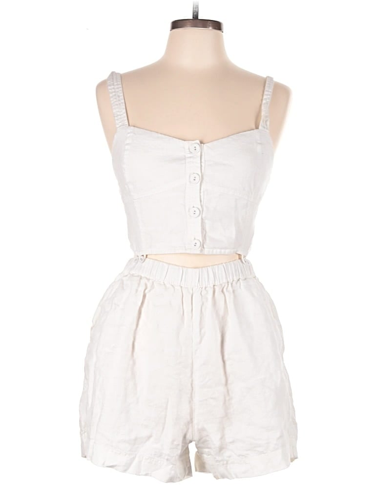 Pre-owned Madewell Romper In White