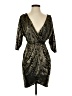 Pearl Metallic Gold Cocktail Dress Size XS - photo 1