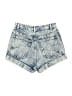 American Apparel Print Blue Denim Shorts Size 25 waist - photo 2