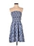 Shein Print Blue Cocktail Dress Size 12 - photo 1