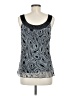 AB Studio 100% Polyester Black Sleeveless Blouse Size M - photo 2
