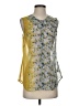 CAbi 100% Polyester Yellow Sleeveless Blouse Size S - photo 1