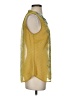 CAbi 100% Polyester Yellow Sleeveless Blouse Size S - photo 4