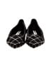 Karl Lagerfeld Paris Argyle Black Flats Size 8 1/2 - photo 2