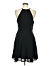 Express 100% Polyester Solid Black Cocktail Dress Size 6 - photo 2
