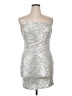 ABound Metallic Silver Cocktail Dress Size XL - photo 1