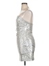 ABound Metallic Silver Cocktail Dress Size XL - photo 5