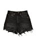 Zara Black Denim Shorts Size 2 - photo 1