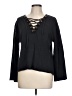 Michelle by Comune 100% Cotton Black Pullover Sweater Size L - photo 1