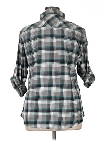 Jachs Girlfriend 3/4 Sleeve Button-Down Shirt (view 2)