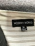 Modern Works Ivory Short Sleeve Blouse Size XL - photo 7