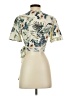 Shein 100% Viscose Ivory Short Sleeve Blouse Size S - photo 2
