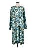 Pixie Lady Print Teal Casual Dress Size S - photo 1
