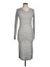 Enough About Me Gray Casual Dress Size M - photo 1
