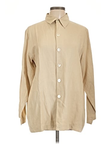 Chico's Design Long Sleeve Silk Top (view 1)