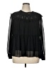 Daniel Rainn 100% Polyester Black Long Sleeve Blouse Size XL - photo 1