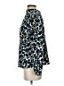 Zara Animal Print Teal Long Sleeve Blouse Size XS - photo 5
