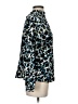 Zara Animal Print Teal Long Sleeve Blouse Size XS - photo 4
