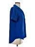 Rag & Bone 100% Silk Blue Short Sleeve Silk Top Size S - photo 4