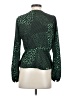 ASTR The Label 100% Polyester Green Long Sleeve Blouse Size XS - photo 2