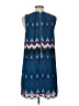 Kensie 100% Polyester Chevron-herringbone Blue Casual Dress Size L - photo 2