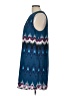 Kensie 100% Polyester Chevron-herringbone Blue Casual Dress Size L - photo 5