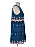 Kensie 100% Polyester Chevron-herringbone Blue Casual Dress Size L - photo 4