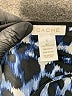 Cache 100% Polyester Animal Print Blue Long Sleeve Blouse Size S - photo 7