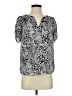 Jones New York 100% Polyester Blue Short Sleeve Blouse Size XS - photo 1