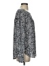 Ann Taylor LOFT 100% Polyester Paisley Silver Long Sleeve Blouse Size XS - photo 4