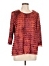Elementz Burgundy 3/4 Sleeve Blouse Size L - photo 1