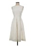 Sportmax Chevron-herringbone Ivory Cocktail Dress Size 4 - photo 1
