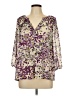 Apt. 9 100% Polyester Purple 3/4 Sleeve Blouse Size L - photo 1