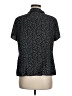 Croft & Barrow 100% Polyester Stars Black Short Sleeve Blouse Size M - photo 2