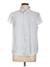 Laundry by Shelli Segal 100% Polyester Silver Sleeveless Blouse Size L - photo 1