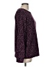 Coldwater Creek 100% Polyester Tweed Purple Pullover Sweater Size M - photo 4