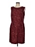 Assorted Brands Tweed Burgundy Cocktail Dress Size EU (IT) 44 / US 8 - photo 1