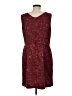 Assorted Brands Tweed Burgundy Cocktail Dress Size EU (IT) 44 / US 8 - photo 2