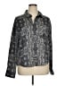 Evereve 100% Polyester Paisley Gray Long Sleeve Blouse Size XL - photo 1