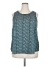 Papermoon 100% Polyester Teal Sleeveless Blouse Size 1X - photo 1