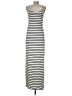 Planet Gold Stripes Gray Casual Dress Size M - photo 1