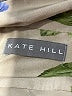 Kate Hill 100% Silk Floral Tan Silk Blazer Size 8 - photo 6