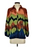 Investments 100% Polyester Color Block Orange 3/4 Sleeve Blouse Size S - photo 1