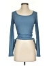 Shein Blue Long Sleeve Top Size S - photo 1