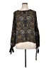 Rose + Olive 100% Polyester Black Long Sleeve Blouse Size XL - photo 1