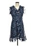 DKNY 100% Polyester Blue Cocktail Dress Size 6 - photo 1