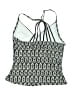Jantzen Print Black Swimsuit Top Size 14 - photo 2