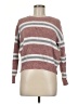 Sweet & Sinful Stripes Pink Pullover Sweater Size M - photo 1