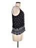 LUQ 100% Rayon Black Sleeveless Blouse Size M (petite) - photo 4