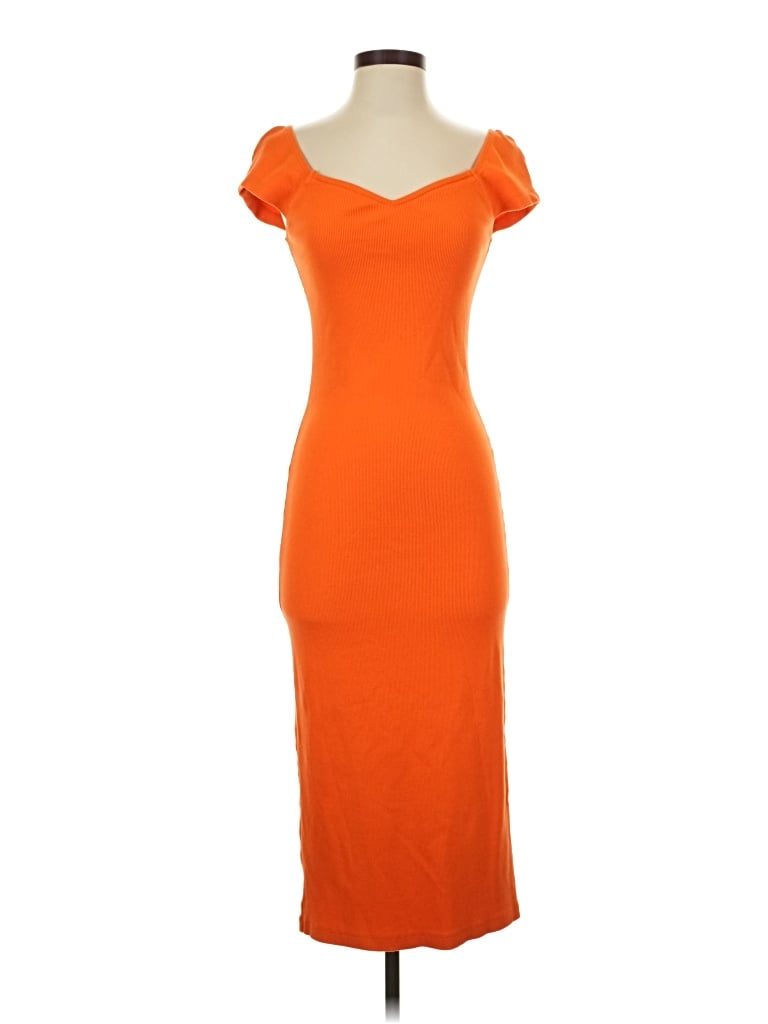 Pre-owned The Drop Casual Dress In Orange